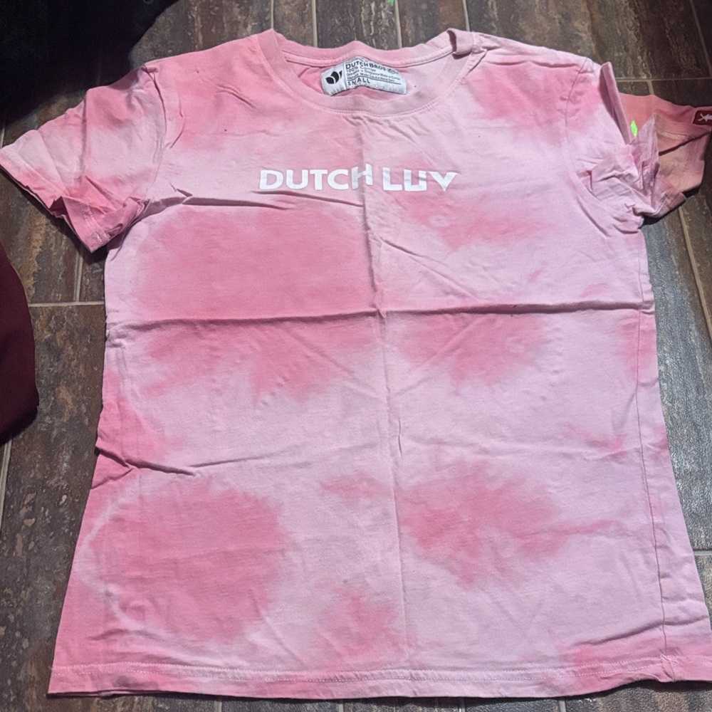 Dutch Bros Pink Tie-Dye T-Shirt